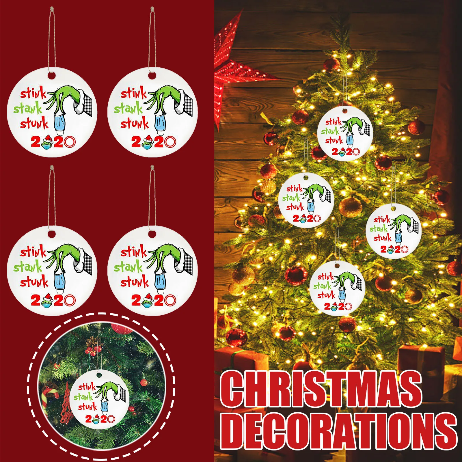 Для детей от 1 года до 5 лет шт. Гринч руки с маской без неприятного запаха воняло