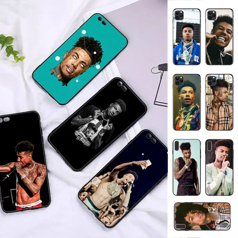 

FHNBLJ Blueface Rapper Phone Case for iPhone 11 12 13 mini pro XS MAX 8 7 6 6S Plus X 5S SE 2020 XR case