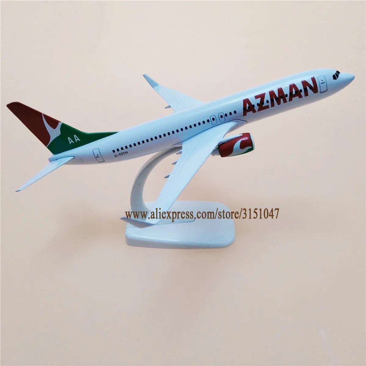 

20cm Air Nigeria AZMAN Airlines B737 Boeing 737 Plane Model Alloy Metal Diecast Model Airplane Aircraft Airways Gift
