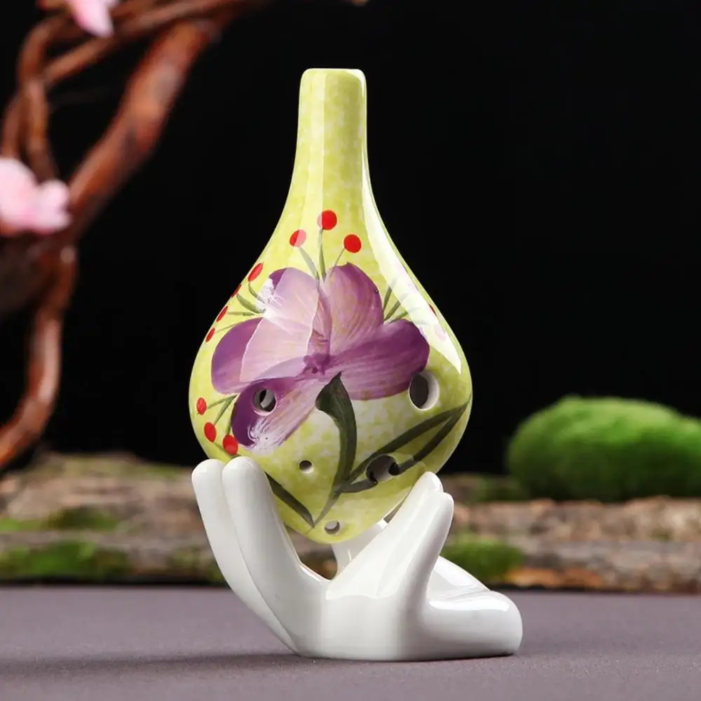 Копченая окарина 6 отверстий маленькая альт C тон начинающая туристический