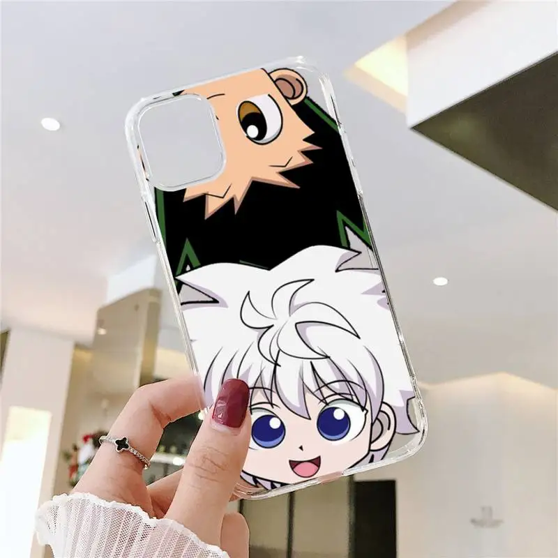 

Gon Killua HUNTER x HUNTER HxH Phone Case Clear Transparent for iPhone 11 12 mini pro XS MAX 8 7 6 6S Plus X 5S SE XR 2020