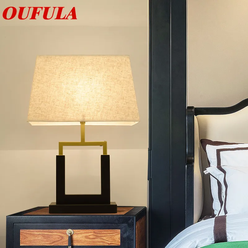 

AOSONG Table Lamp Desk Light Modern Contemporary Office Creative Decoration Fabric for Foyer Living Room Bed Room Hotel