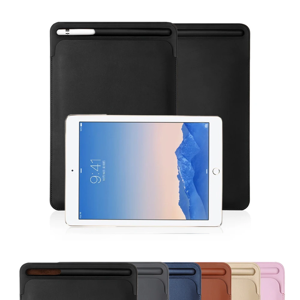

for iPad Pro 12.9 inch, New 2017 Premium PU Leather Sleeve Case Pouch Bag Cover with Pencil Slot for Pro12.9 2015