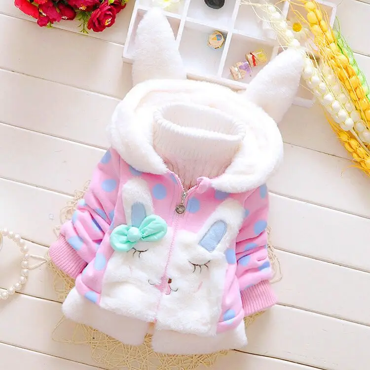 CUTEMOON/осенне зимние куртки для девочек Детская парка с шапкой новорожденных