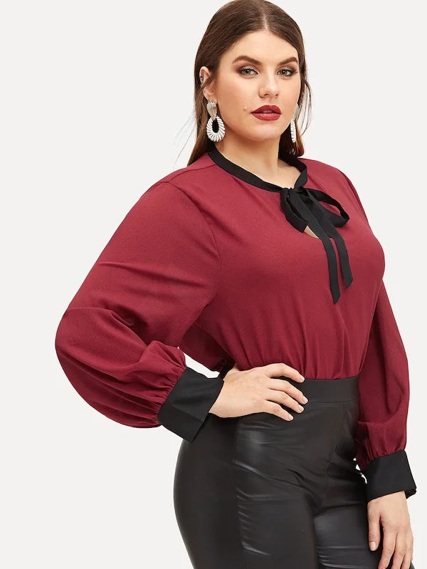 Большие размеры XXXXL 5xl летняя новая повседневная женская блузка женские топы свободные шифоновые рубашки с длинным рукавом и бантом