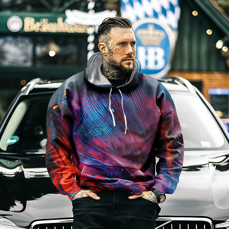 

Худи мужское с 3d рисунком, свитшот с капюшоном, художественный принт, повседневный пуловер в стиле унисекс, уличная одежда