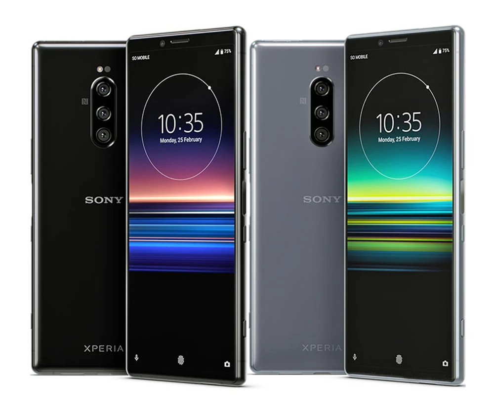 Мобильный телефон Sony Xperia 1 J8110 XZ4 Android мобильный 4G LTE 6 5 дюйма Восьмиядерный ГБ и 128