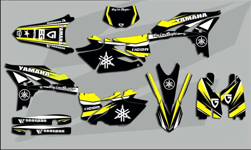 Новая командная графика фоны Наклейка для Yamaha WR450F WRF 450 2012- WRF450 WR 450F