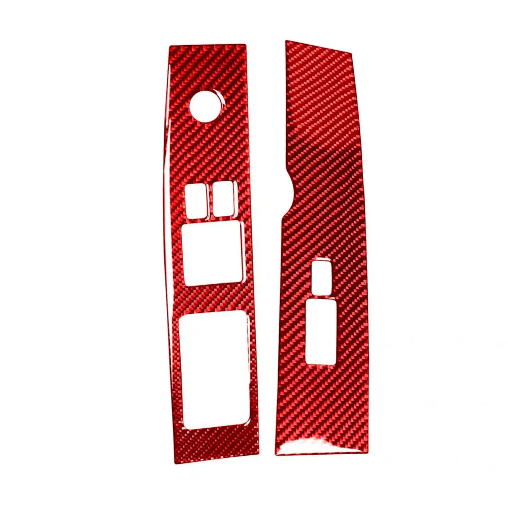 

Compact 2Pcs Stylish Luxury Window Lift Switch Panel Sticker Lightweight Window Lifter Switch Sticker Fine Craftsmanship