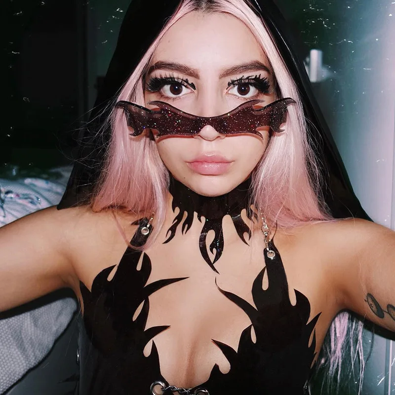 Women Sexy Black PU Leather Strappy Crop Top Chain Halter Bra Bandeau Party Nightclub Rave Outfits Hot Ladies Tube Tops | Женская одежда