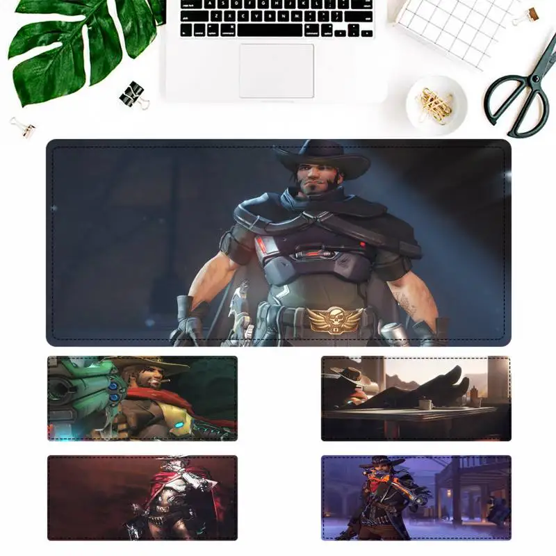 

Fashion McCree Mouse Pad Gamer Keyboard Maus Pad Desk Mouse Mat Game Accessories For Overwatch