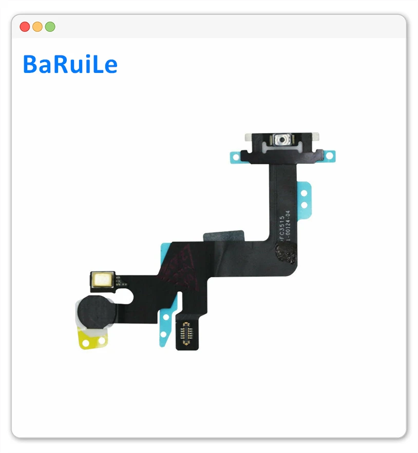 BaRuiLe 10 шт. кнопка включения/выключения питания гибкий кабель для iPhone 6S Plus лента