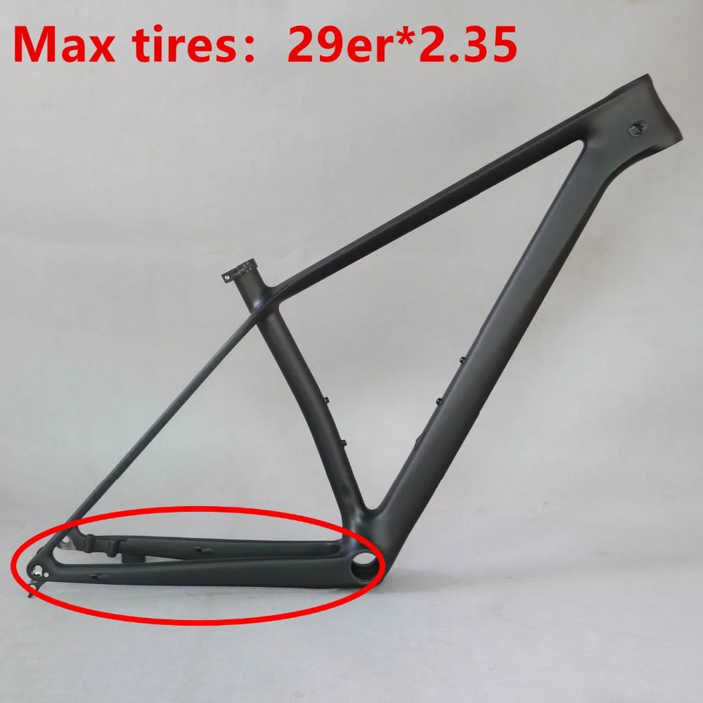 29er Boost 148x12 мост через MTB углеродная рама 29 дюймов размер 15/17/1" 29 руль для велосипеда, углеродный Оправа max шин 2,35" раме велосипеда 29er