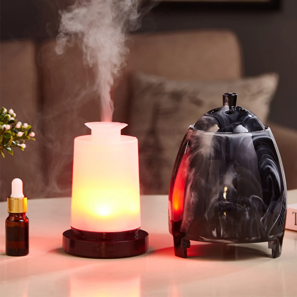 Aroma Diffuser Ultrasonic Burner Multi-function Colorful Ink Wind Aromatherapy Humidifier Air Freshener for Home Decor Bedroom