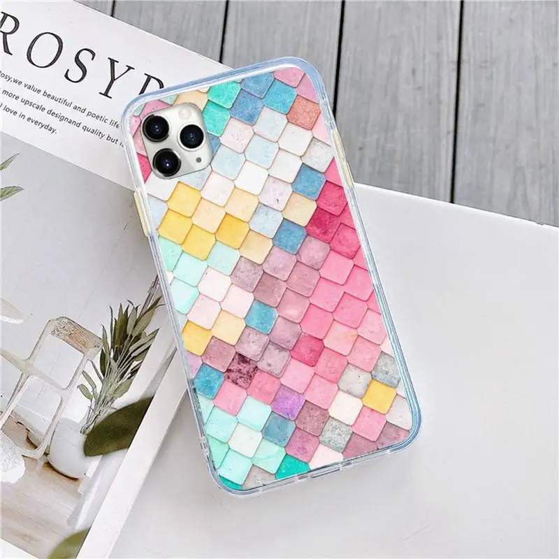

Fish scale print pattern Phone Case for iPhone 11 12 pro XS MAX 8 7 6 6S Plus X 5S SE 2020 XR
