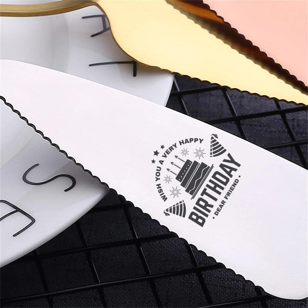 Креативная индивидуальная надпись лопатка для торта и пиццы из нержавеющей