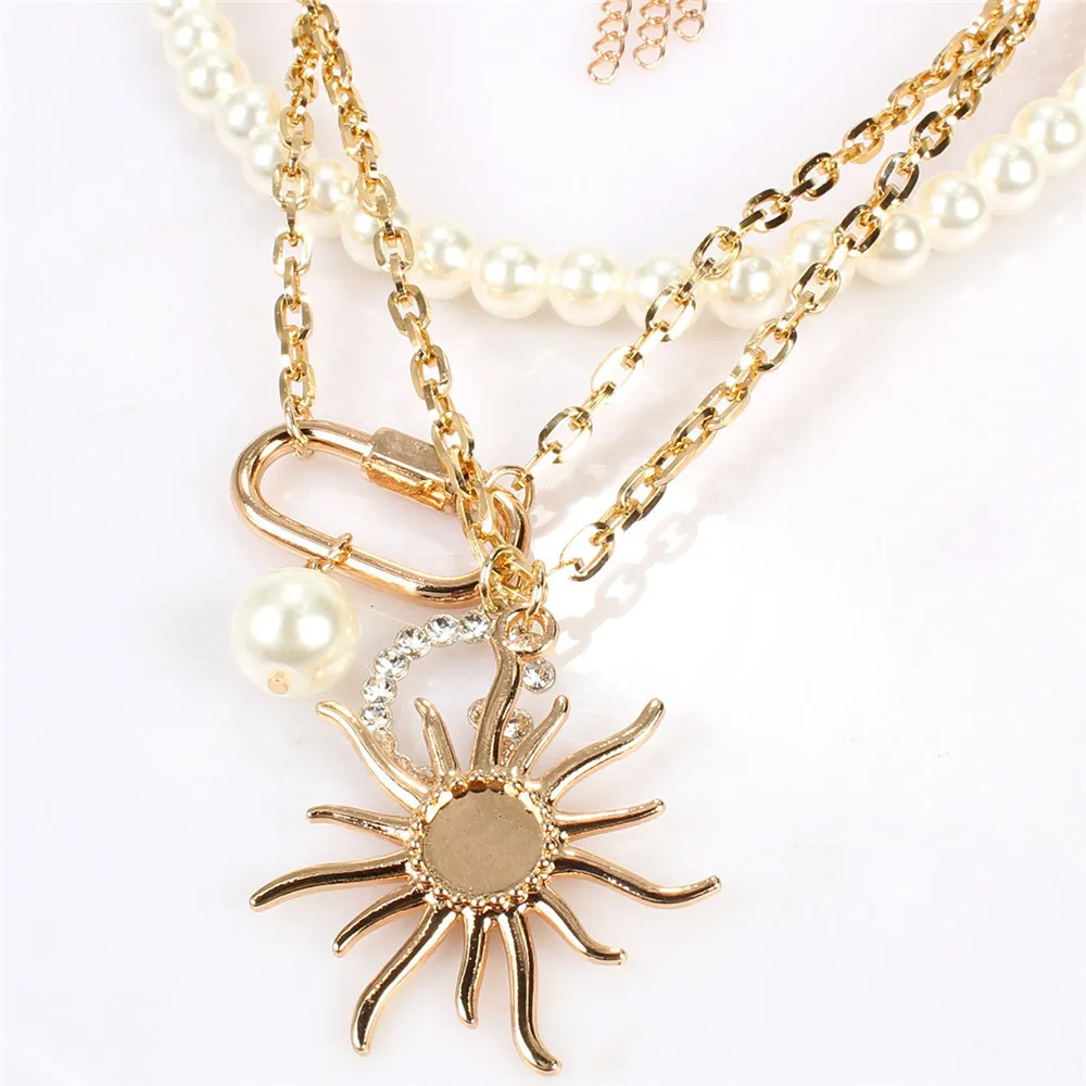 Огромное женское ожерелье в стиле хип-хоп массивная цепь многослойное для