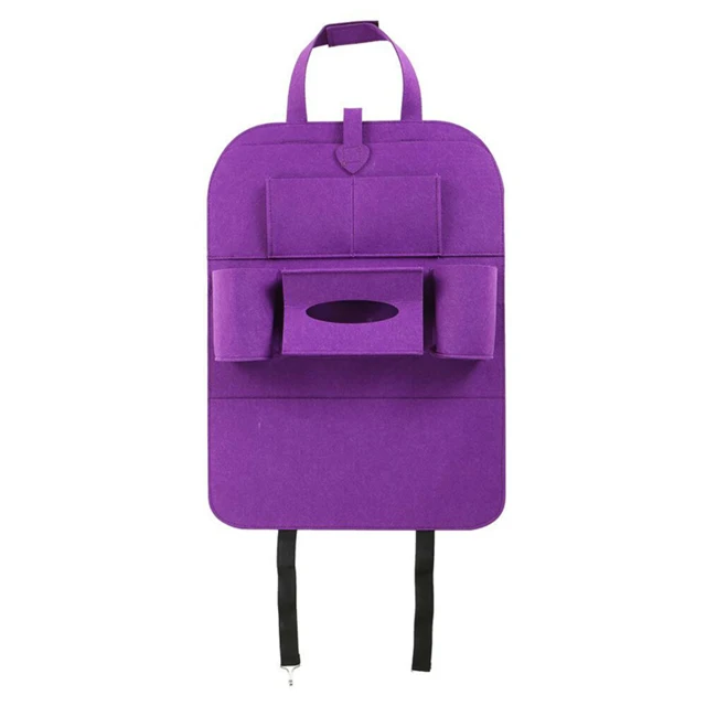 1 pcs Purple Классический заднее сиденье сумка чехол для автомобильного сидения Сумочка многофункциональное автомобильное разное подвесная сумка-Органайзер косметичка XYLOBHDG - Цвет: 1 pcs Purple