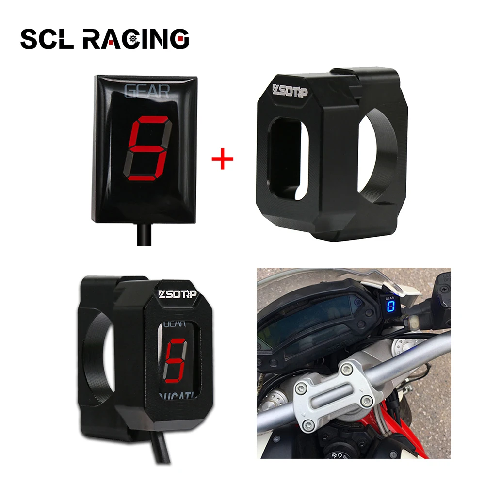 Счетчик скорости мотоцикла с индикатором уровня 1 6 для Ducati Cafe Racer Monster 696 796 1100 Scrambler