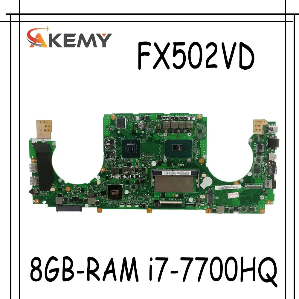 

90NB0F00-R01400 материнская плата для Asus FX502VE FX502VD FX502V Материнская плата ноутбука 8GB-RAM i7-7700HQ GTX1050 (V4G)