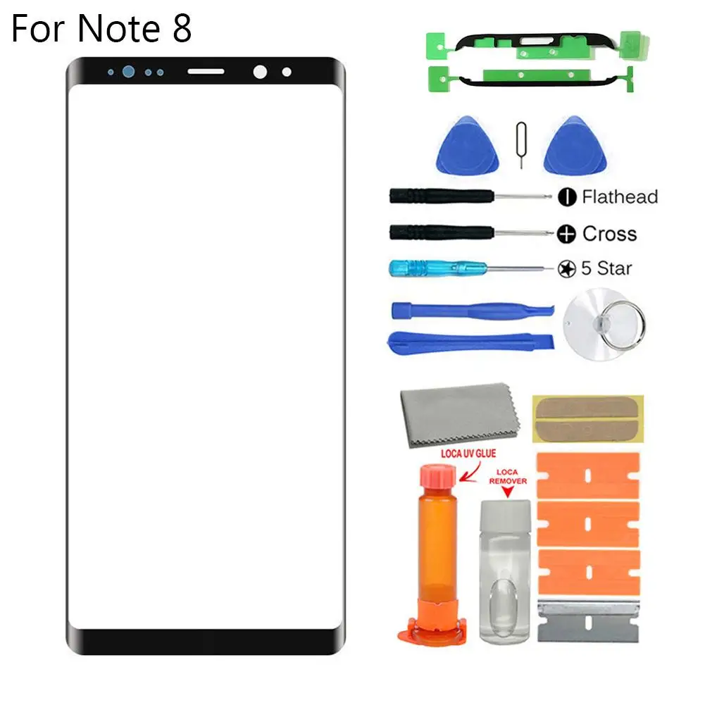 

Front Touch Screen Digitizer Glass Replacement Repair Kit for Samsung Note 8/9