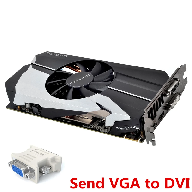 SAPPHIRE GPU R9 370 2GB Graphics Card ITX AMD Radeon R7 2G Video Cards Screen PC Computer Game Desktop Map Mini Mother | Компьютеры и