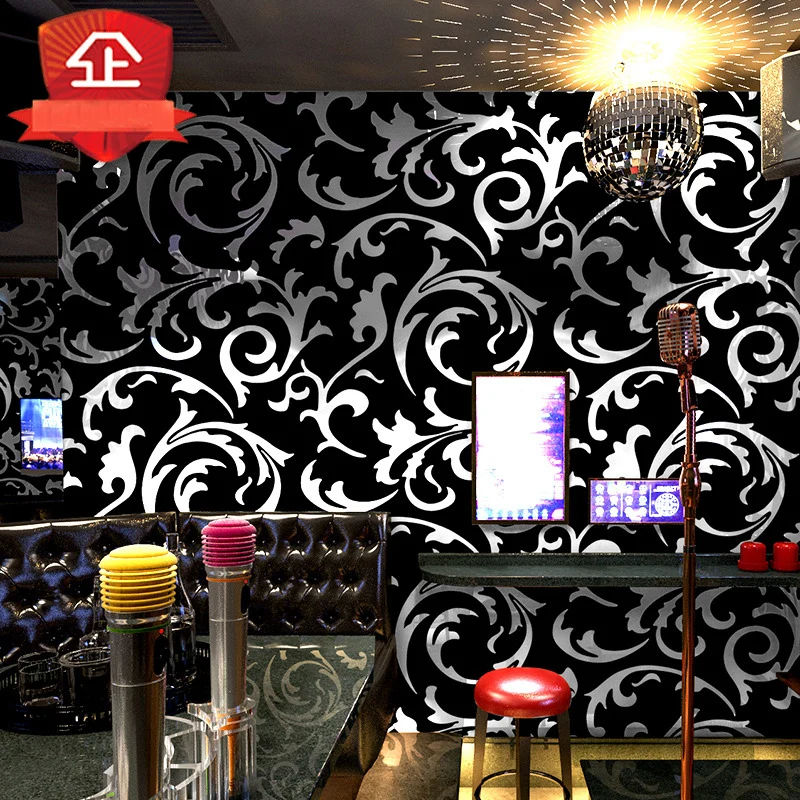 Бренд Водонепроницаемый ПВХ Рисунок банановых листьев обои рулоны для бар K ТВ