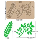 Новый Лист Деревянный под давлением Скрапбукинг C-2353 Трафаретный вырубной штамп несколько размеров