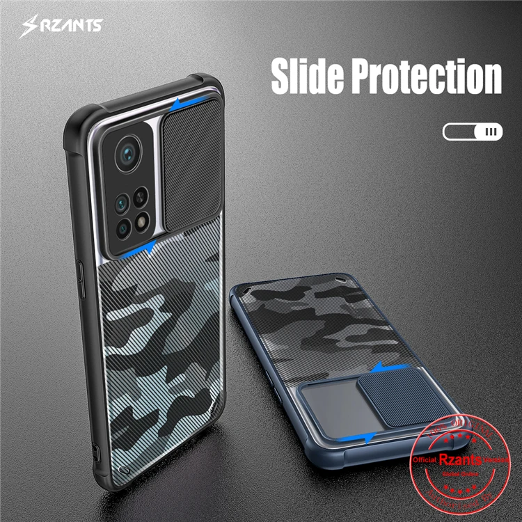 Rzants For Xiaomi Mi 10T Xiaomi Mi 10T 11T Pro Case Soft [Camouflage Lens] Lens Protection Shockproof Airbag Thin Clear Cover