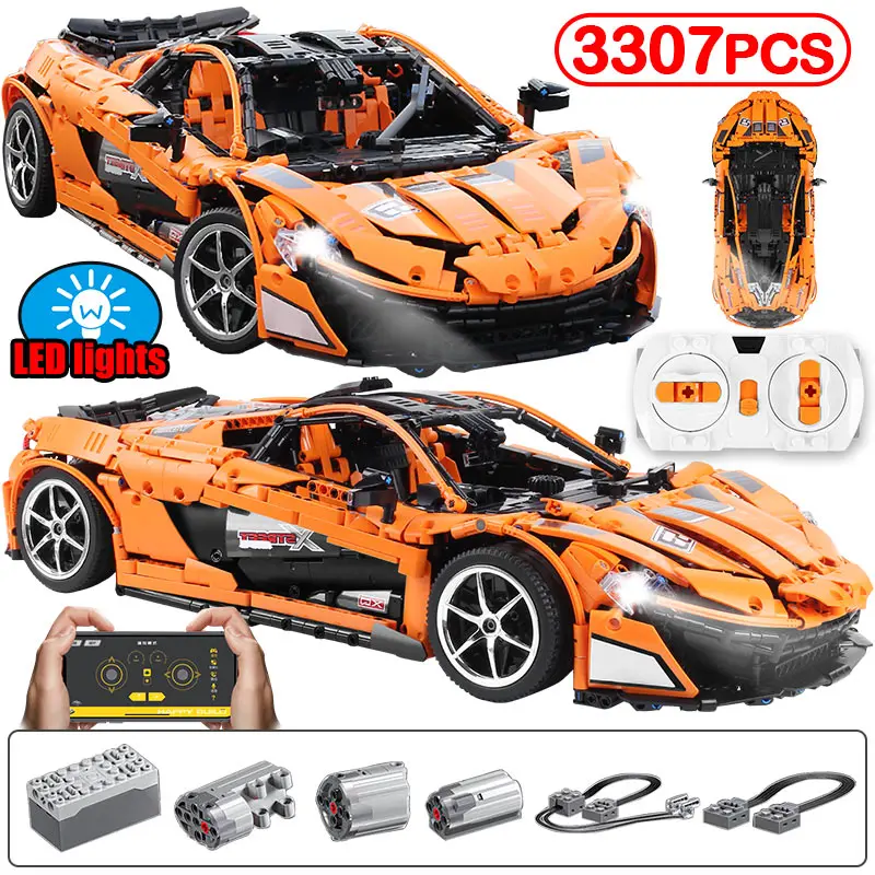 

The MOC Speed Car App RC/non-RC Motor Car Building Blocks CITY Technical Racing Car Bricks Toys For Children