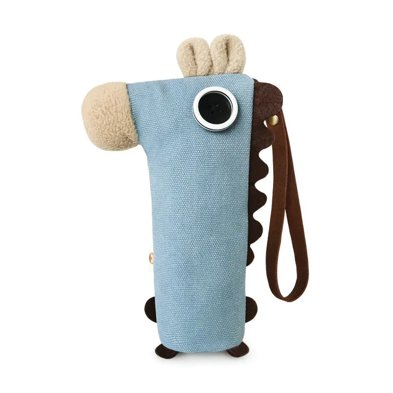 

Stationery Canvas Pencil Case Large-Capacity Multifunctional Pencil Case Animal Cute Zipper Stationery Box Creative Storage Bag