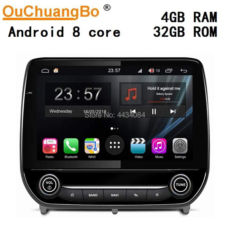 

Ouchuangbo car gps head unit stereo S300 platform android 9.0 for Ford EcoSport 2018 support USB AUX SWC HD Video IPS LCD screen