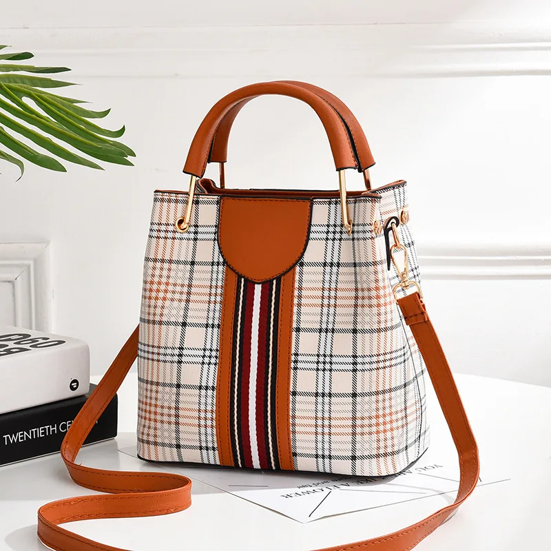 21 Клубная брендовая маленькая Повседневная клетчатая классическая женская