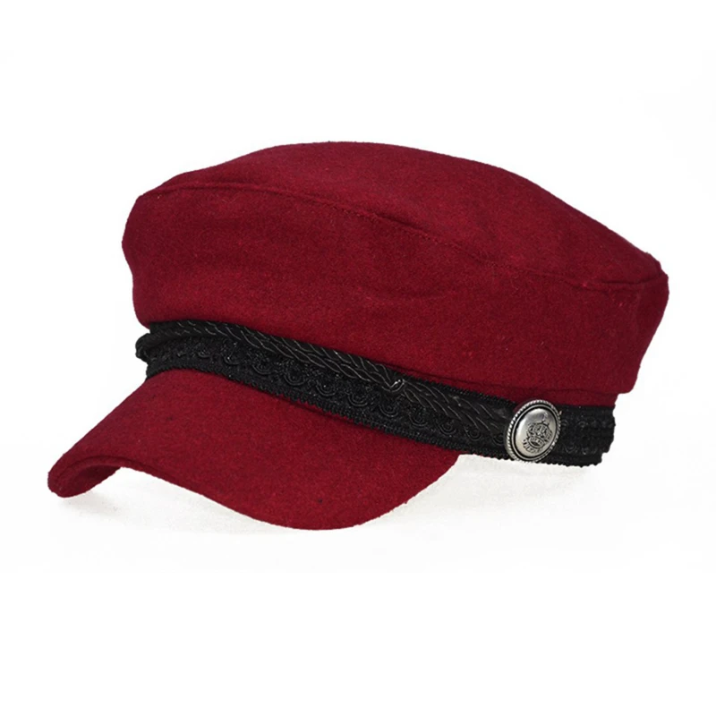 

2020 Trend Winter Hats For Women French Style Wool Baker's Boy Hat New Cool Women Baseball Cap Black Visor Hat Gorras Casquette