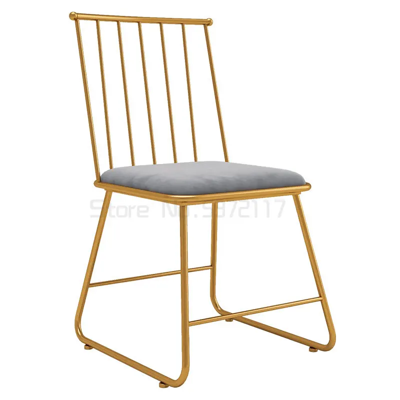 

Iron dining chair restaurant chair back leisure chair net red chair milk tea shop coffee shop table and chair