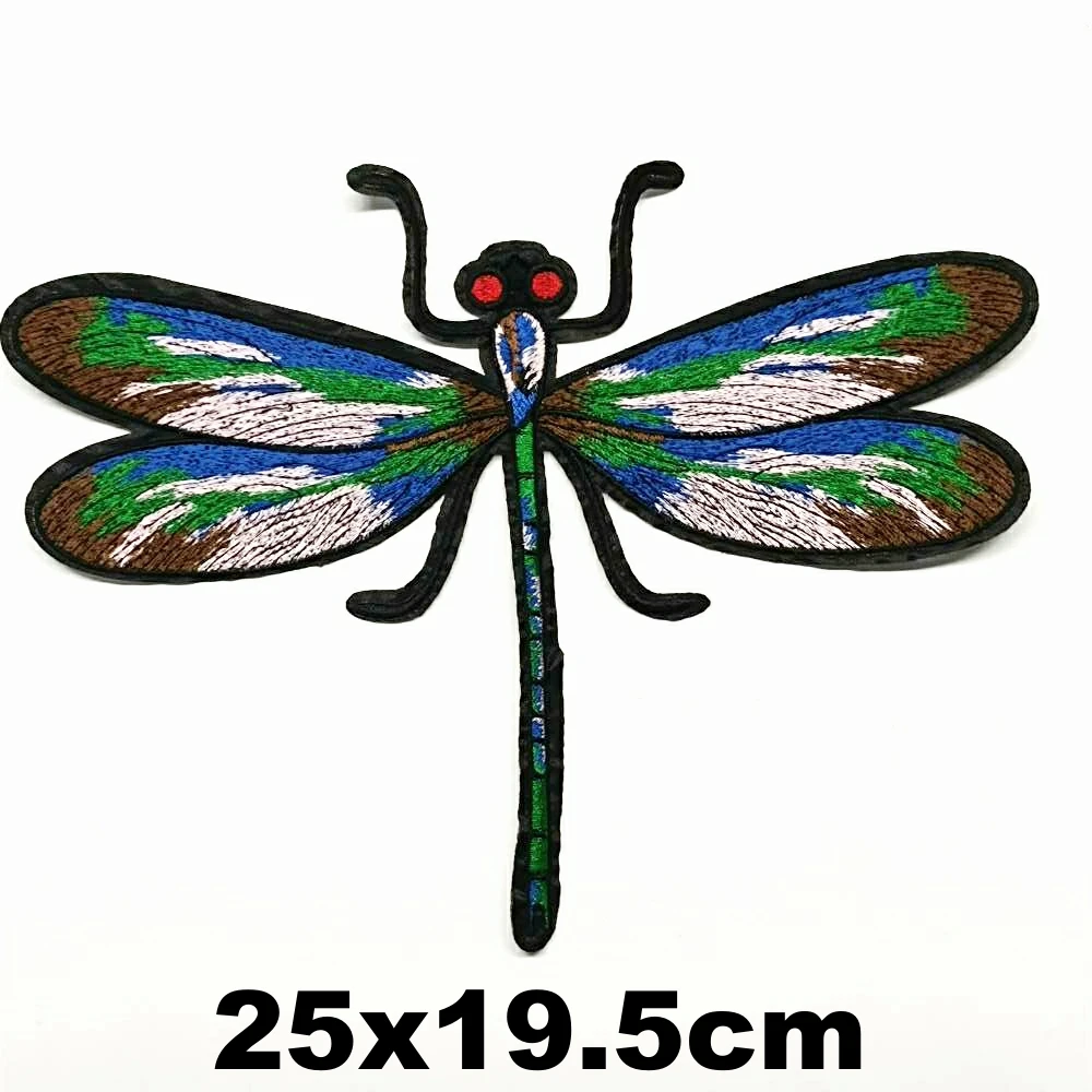 

large embroidery big dragonfly animal cartoon patches for clothing DE-3367
