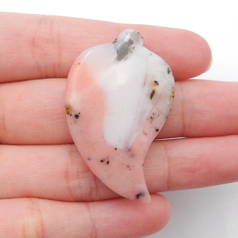 

Semiprecious stone Jewelry,birthday present,Pink Opal fashion women Pendant Bead,40x30x6mm7.9g