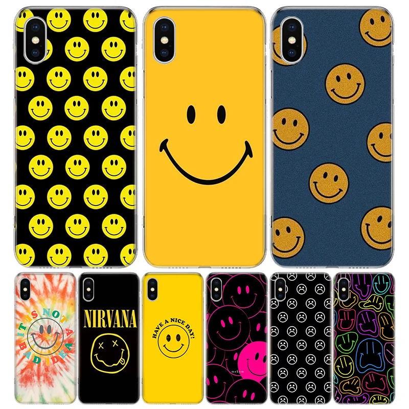 

Sunshine Smiley Fashion Phone Case For iPhone 13 12 11 Pro Max 6 X 8 6S 7 Plus XS XR Mini 5S SE 7P 6P Pattern Cover Coque