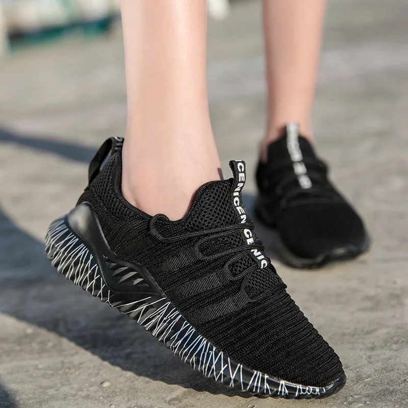 

2021 New Black Running Shoes for Men Waterproof Breathable Training Sneakers Women Outdoor Anti-Slip Sports Shoe Walking Sneaker