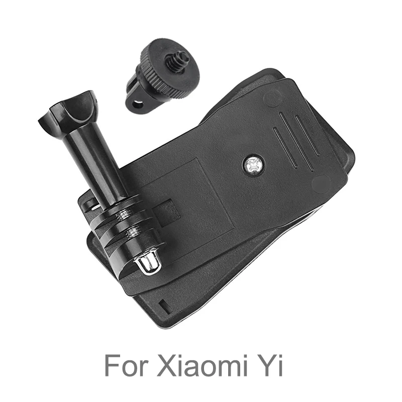 For Xiaomi Yi 360 градусов Поворотный рюкзак шляпа зажим Крепление для GoPro Hero 8 7 6 5 4 Yi 4K Sjcam Eken DJI Osmo аксессуары для экшн-камеры - Цвет: For Xiaomi Yi