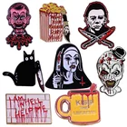 Страшная кровавая эмалированная булавка, значок-убийца, я в аду, помогаю мне, брошь, ювелирные изделия