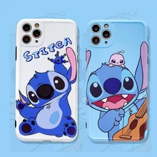 Guitar Stitch Disney Phone Case For iPhone X XR XS 7 8 Plus 12 Mini 11 Pro MAX Funny Cute Cartoon Phone Cover Cusion