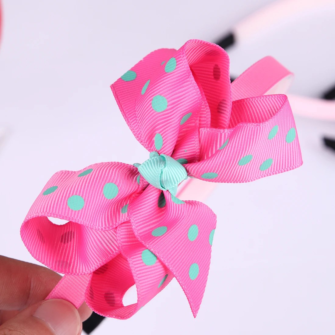 Бант для волос детский 3 дюйма с блестками в горошек | Аксессуары одежды