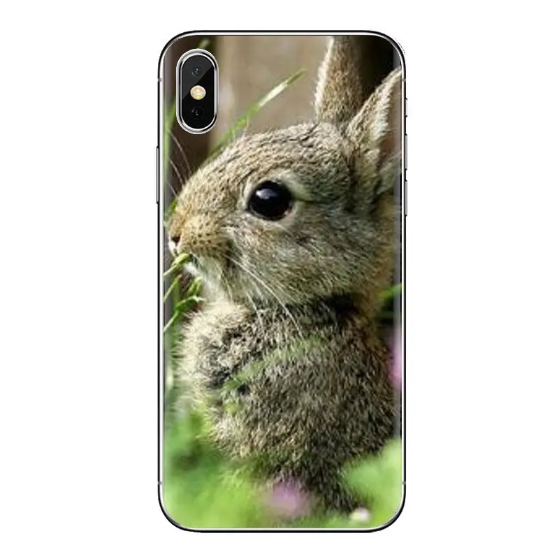 Силиконовый чехол для телефона белый серый детский постер с кроликами samsung Galaxy S3