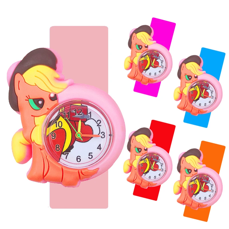 Новинка 2021 детские игрушки в стиле пони часы с единорогом детский браслет