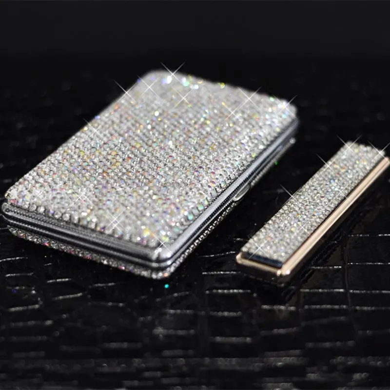Bling модная Женская Роскошная зажигалка с кристаллами и usb зарядкой Алмазная
