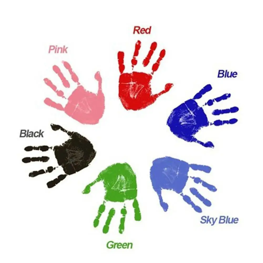 

Kawaii Disposable Hand And Foot Ink Pad Baby Footprints Handprint Commemorative No Inkless Ink Pads Kits Gift Skin