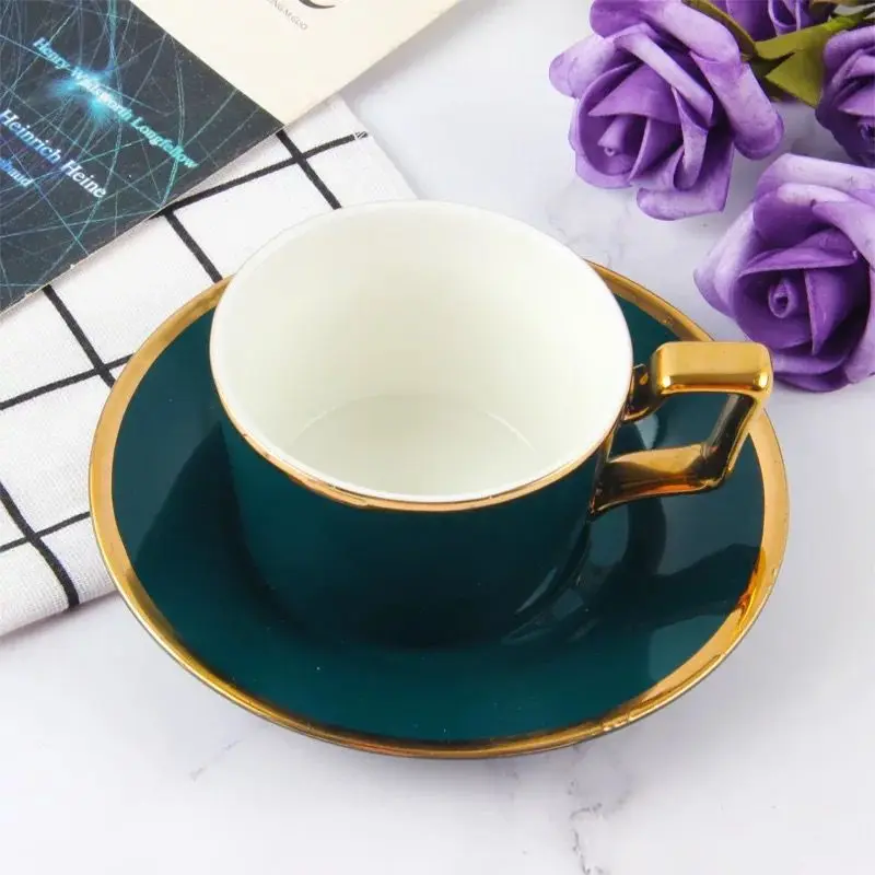 Керамический кофейный набор в европейском стиле из костяного фарфора ложек с