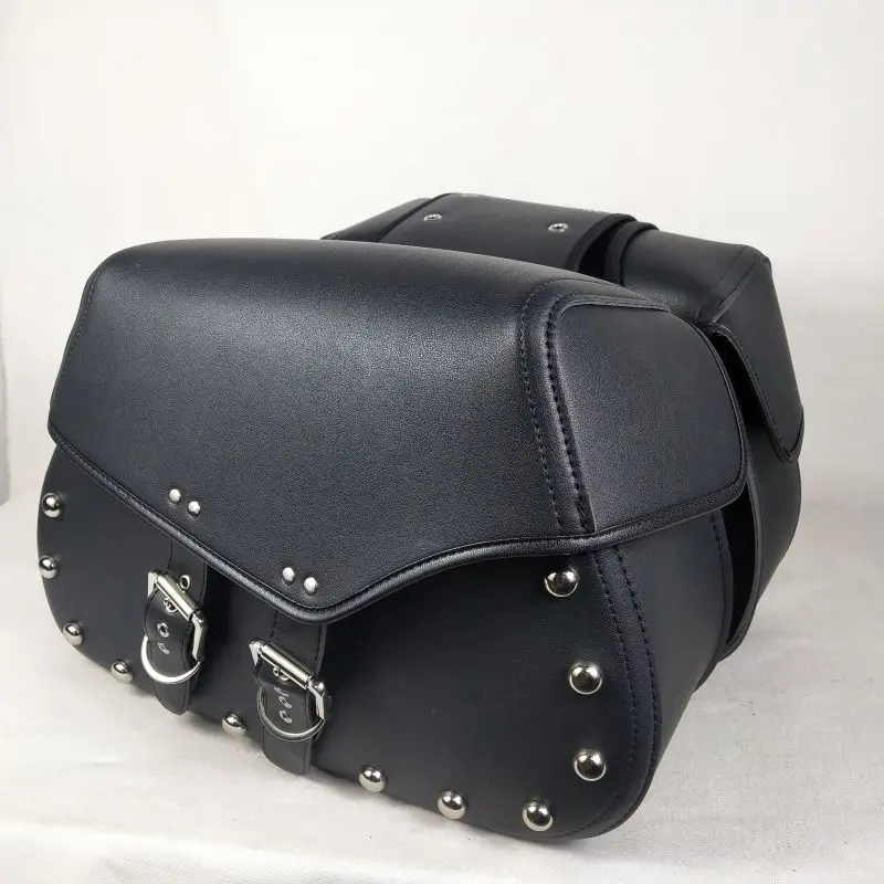 

Universal Motorcycle Saddle Bags Side Storage Luggage Bag Fork Tool Pouch For Honda/Yamaha/Suzuki Black