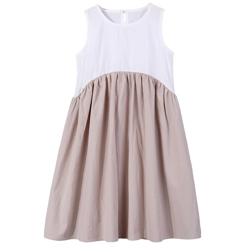 

Детское Хлопковое платье, Элегантное летнее платье в стиле пэчворк для девочек 4-14 лет, модная одежда для малышей, 2020